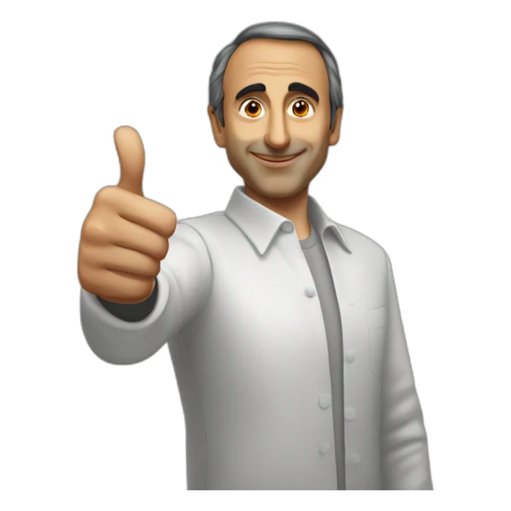 eric zemmour giving a thumbs up sticker