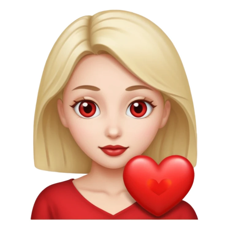 cara con ojos corazón sticker