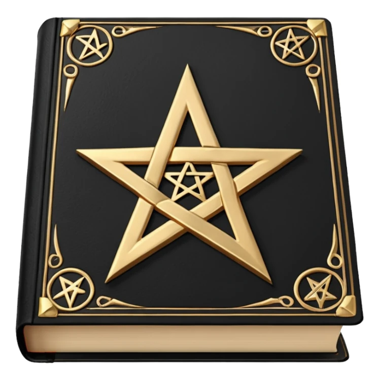 black magic book sticker