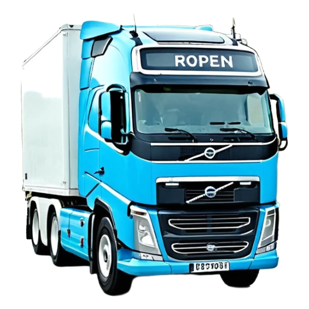 Красная вольво тягач sticker