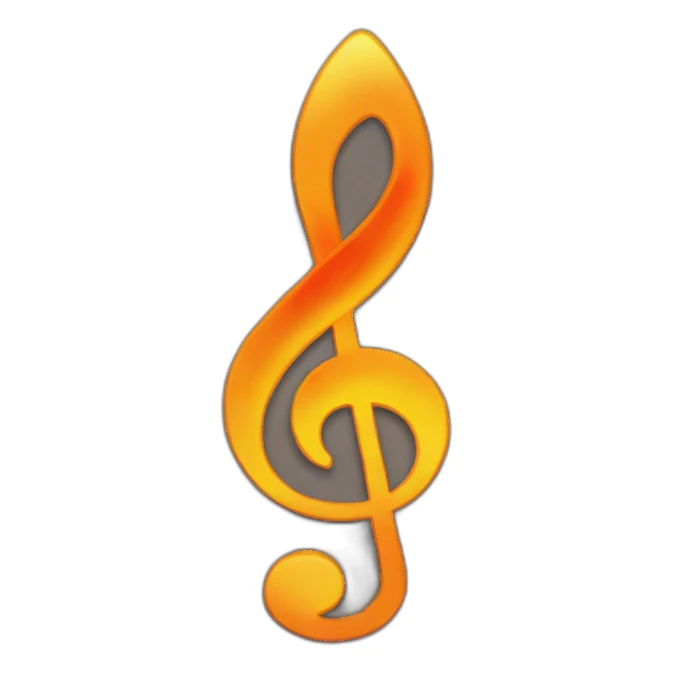 fire, fire behind treble/clef emoji sticker