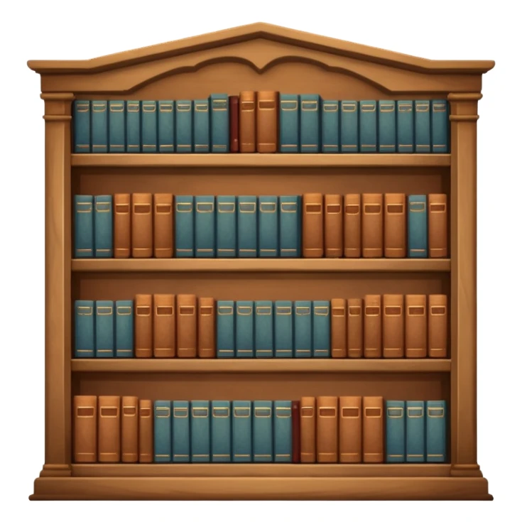 library aestetic sticker