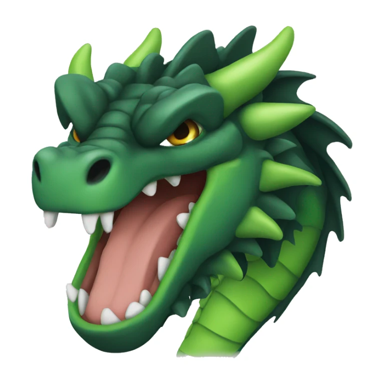 Black and green dragon sticker