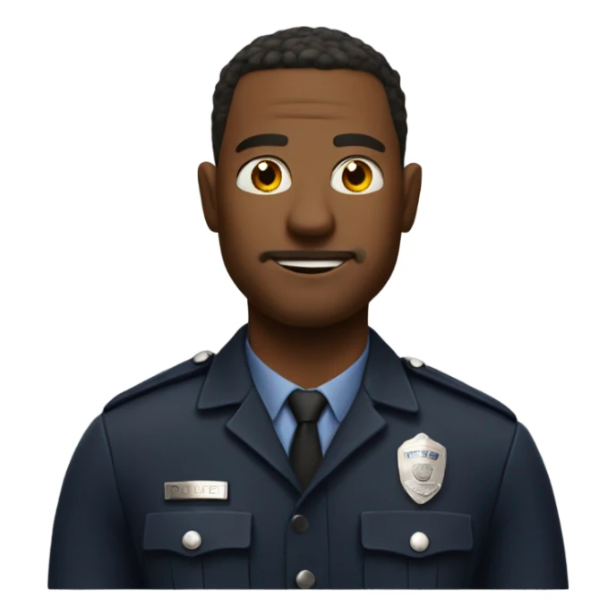 cool police dude sticker