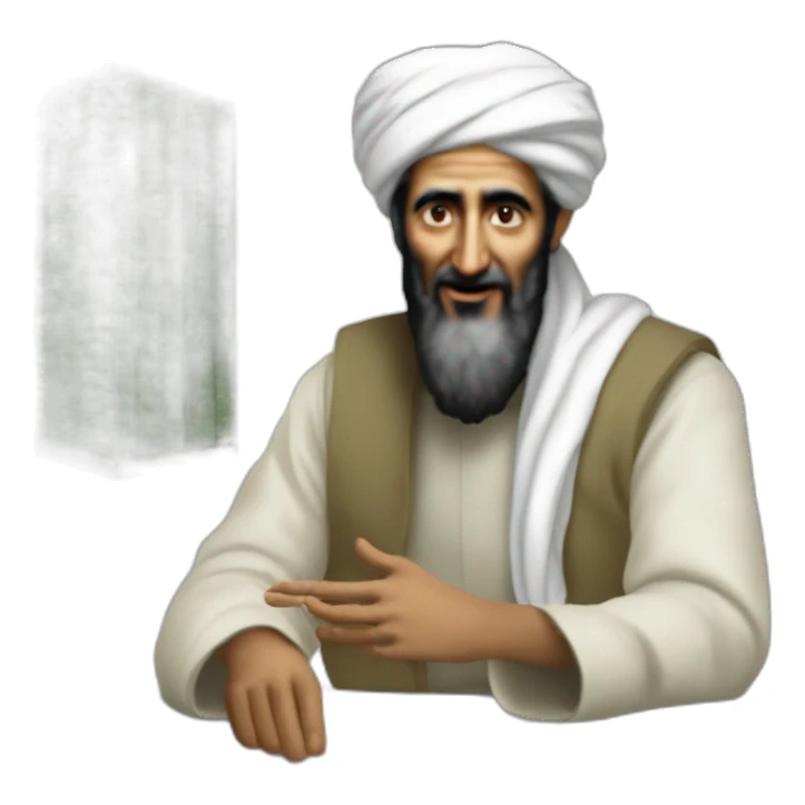 Osama bin laden selling Uranium-238 sticker