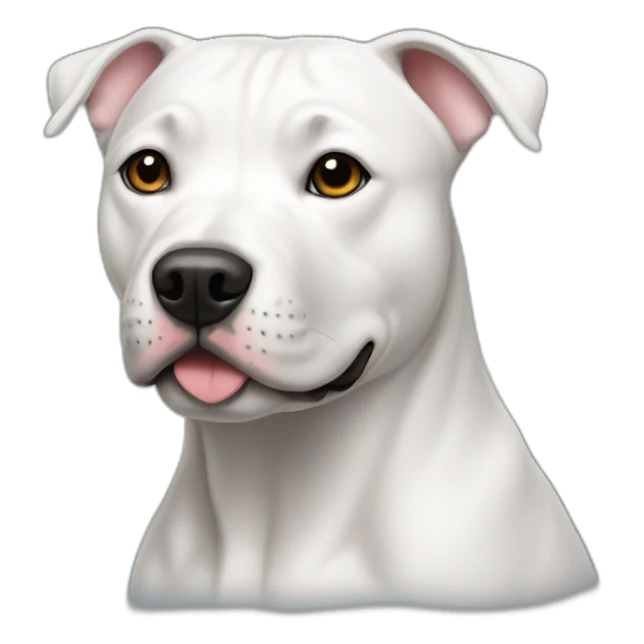 Staffy blanc sticker