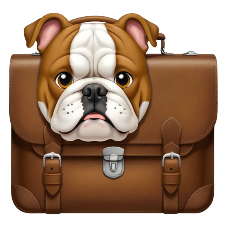 briefcase bulldog inglés sticker