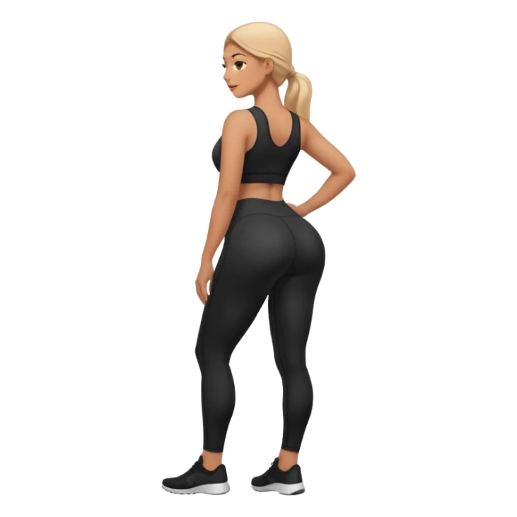 Huge booty Leggings sticker