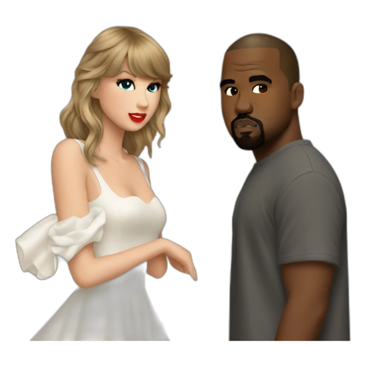 Taylor swift Kanye west sticker