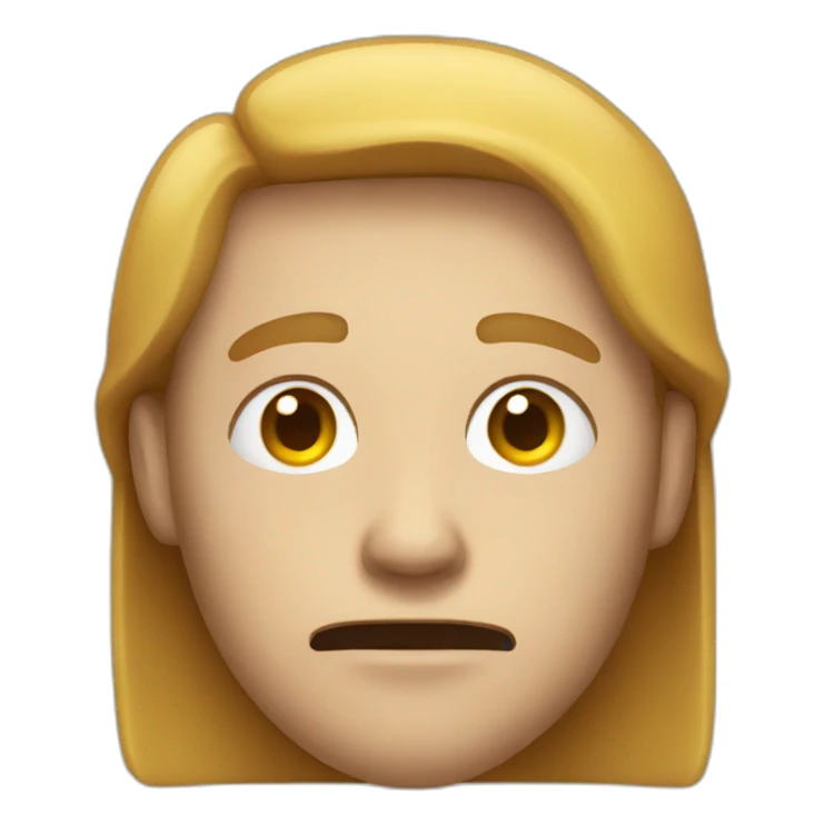 a guy with an horrible face sticker