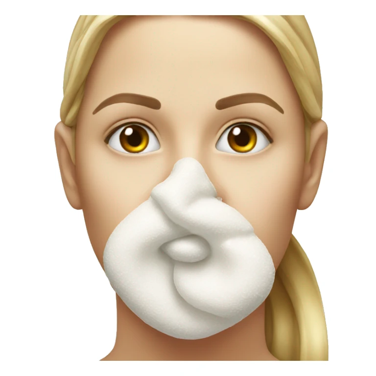 Nose smelling sugar sticker