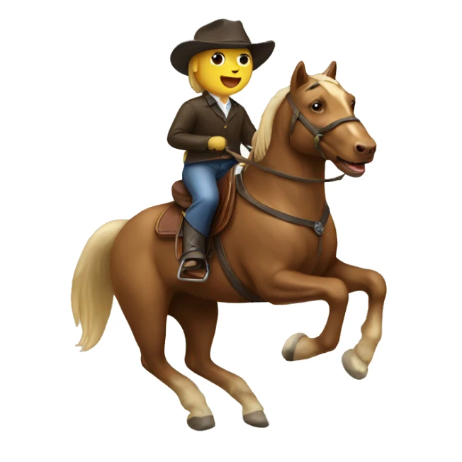 labrador riding a horse  sticker