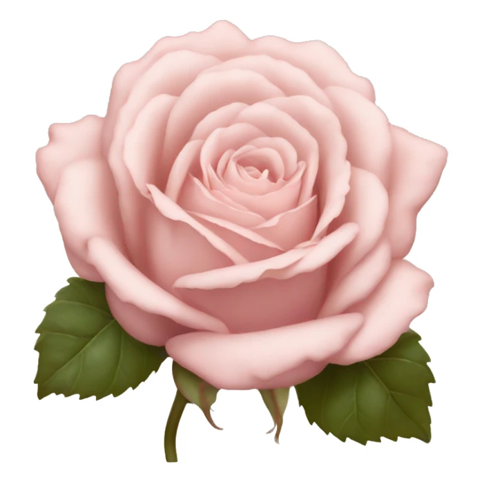 vintage pale pink rose sticker