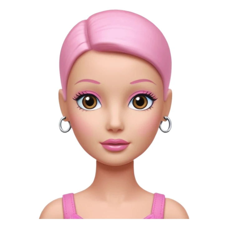 hairless barbie doll sticker