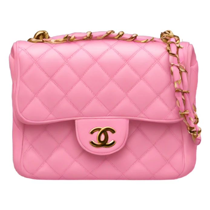 A chanel pink bag sticker