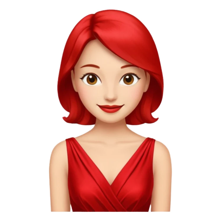 lady in red  sticker