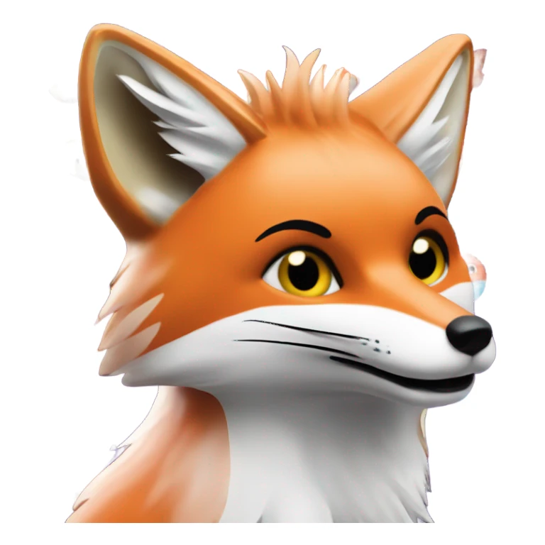 Fox on MSNBC peacock logo sticker