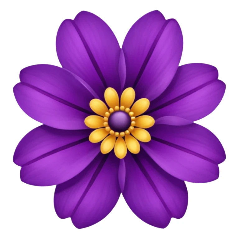 Purple flower sticker