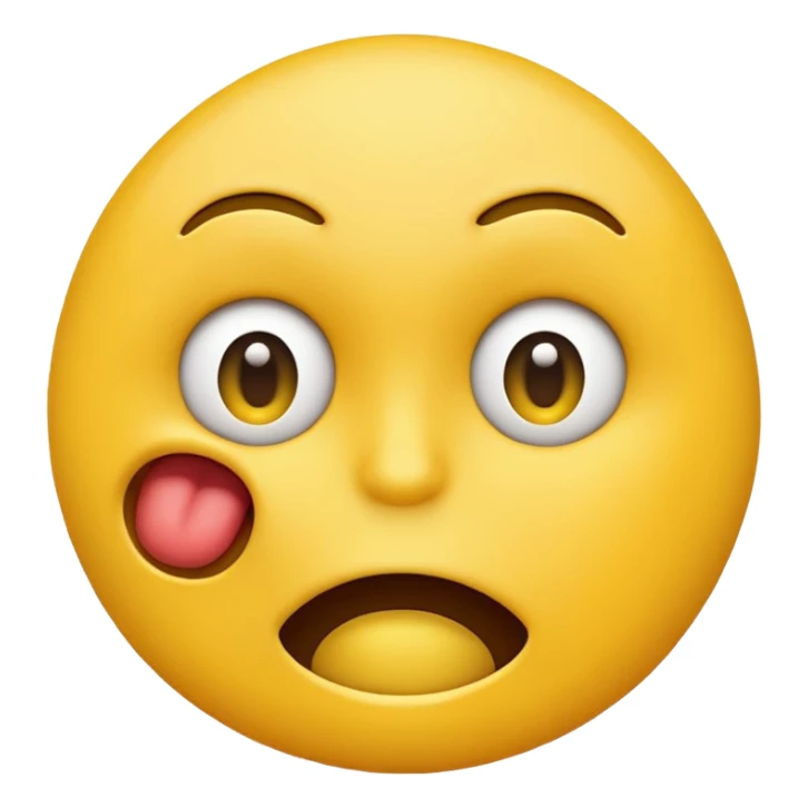 an emoji choking itself sticker