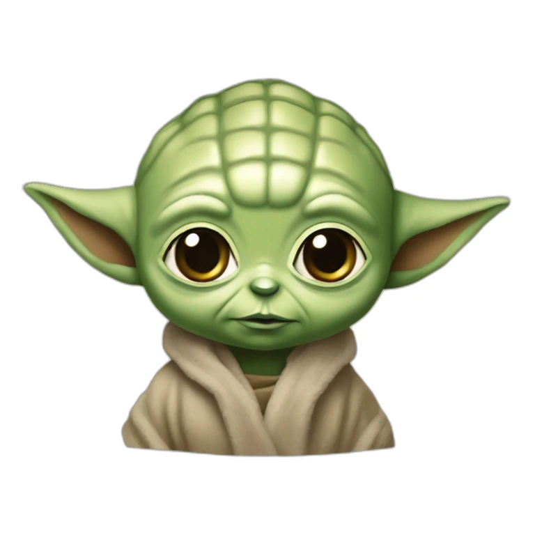 Bébé Yoda buvent du soda sticker