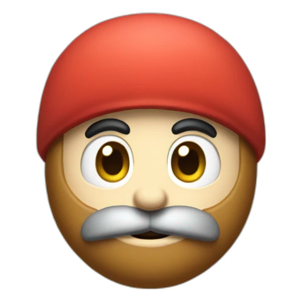 nintendo shy guy with a beard sticker