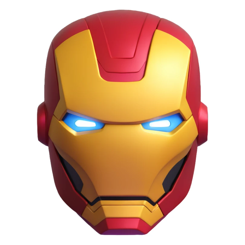 Iron Man superhero mask sticker