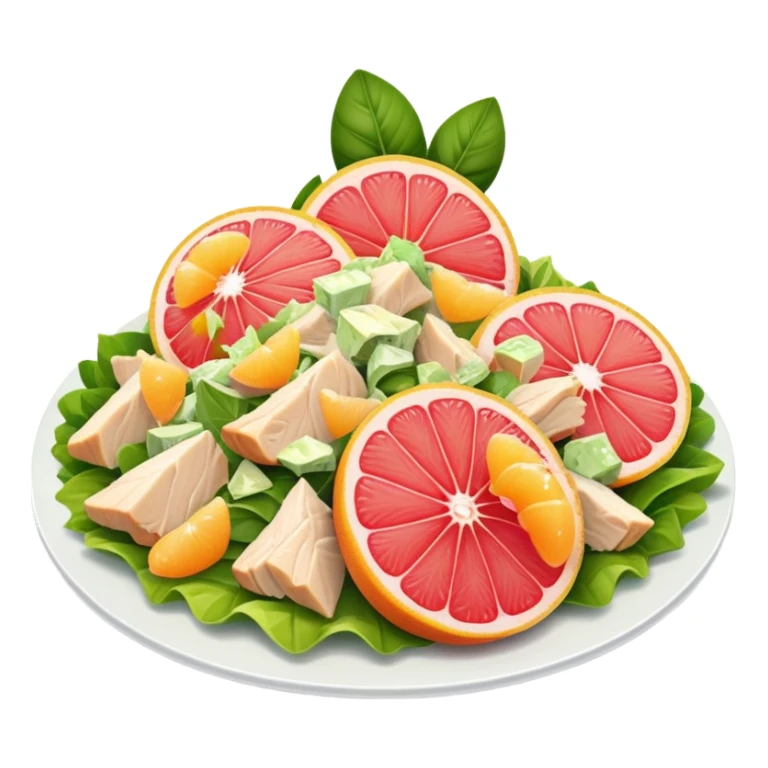 grapefruit and chicken salad sticker