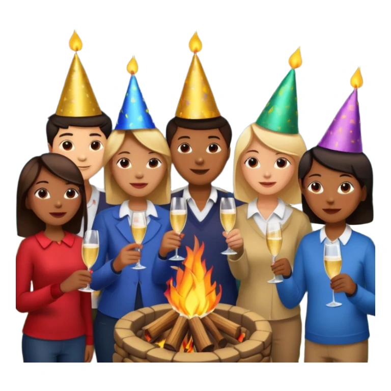 Bonfire Night with music sticker