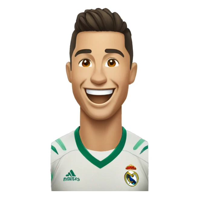 Cristiano Ronaldo laughing sticker
