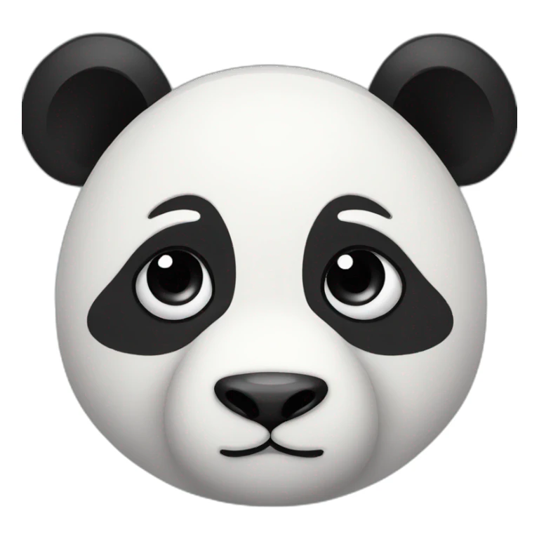 Innocent panda with teary eyes sticker