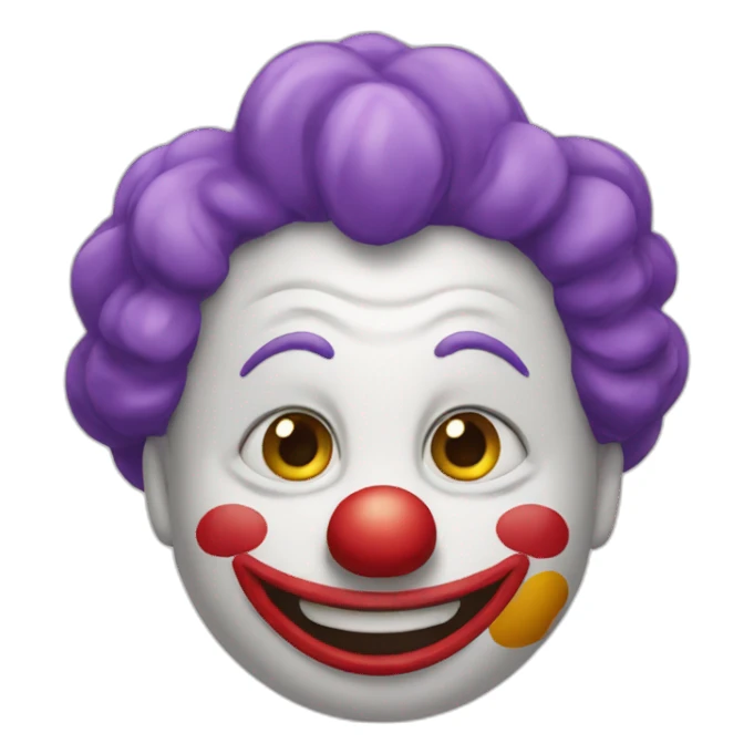 Happy clown sticker