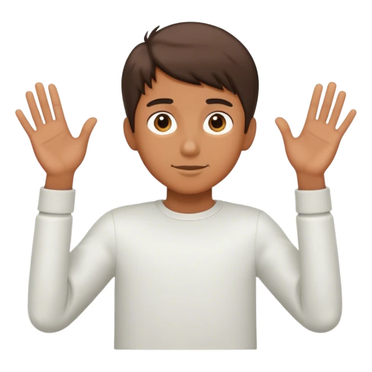 Boy with long arms  sticker