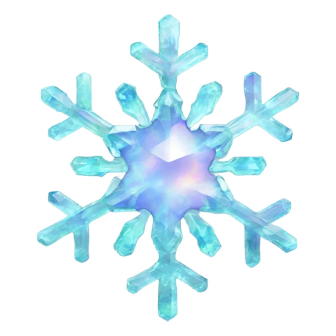 opal crystal gemstone snowflake  sticker