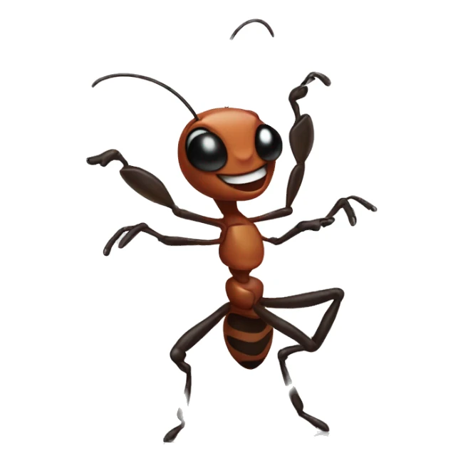 dancing ant sticker