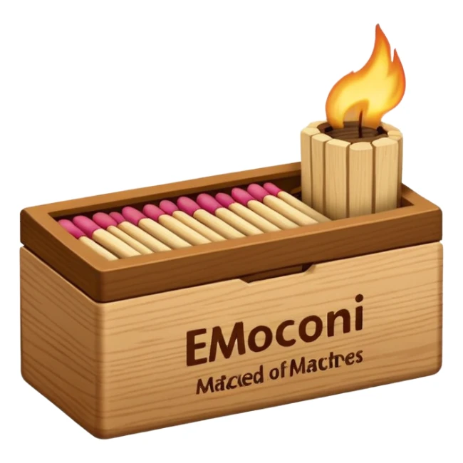 box of mathces sticker