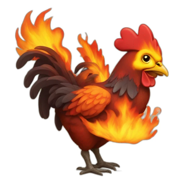 fire chicken sticker