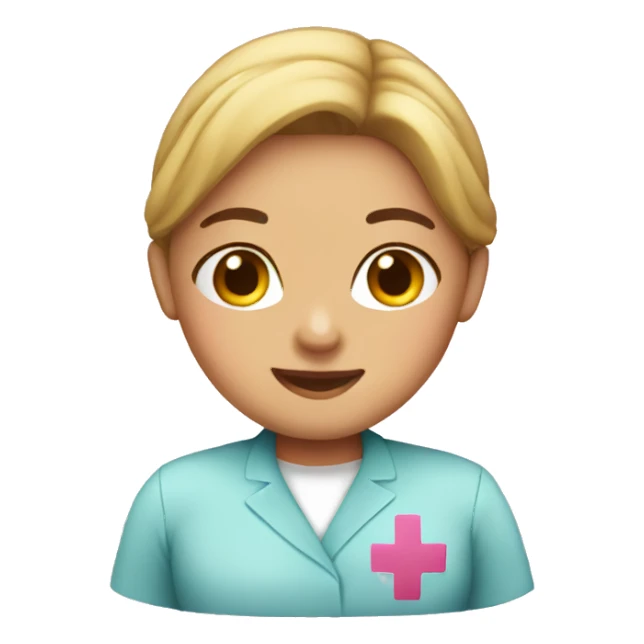 pink nurse emojis sticker