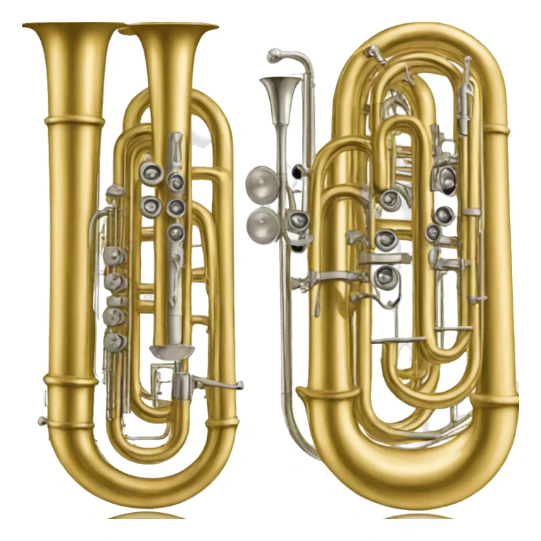 a clarinet tuba trombone sticker