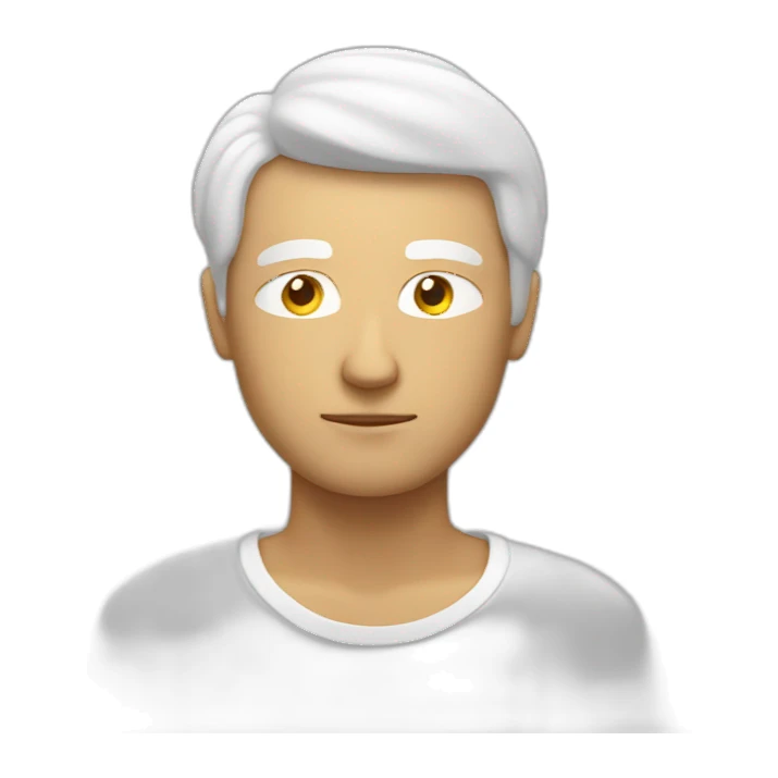 meditate white guy sticker