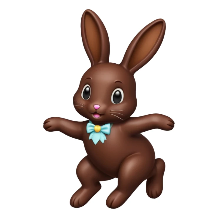 Chocolate bunny Dance sticker