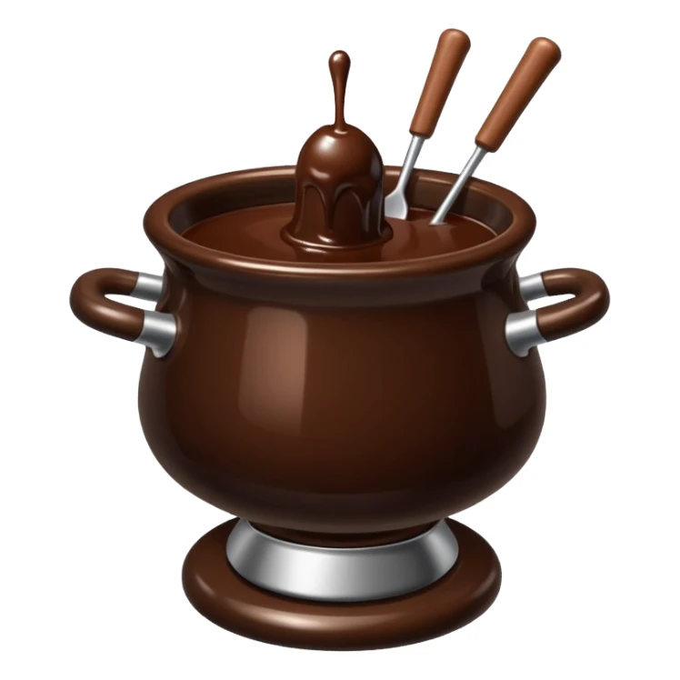 Chocolate fondue sticker