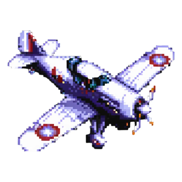 vintage biplane war aircraft sticker