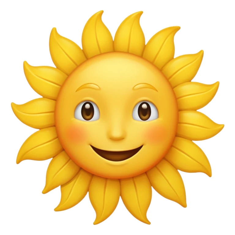 Sun with smile
 sticker