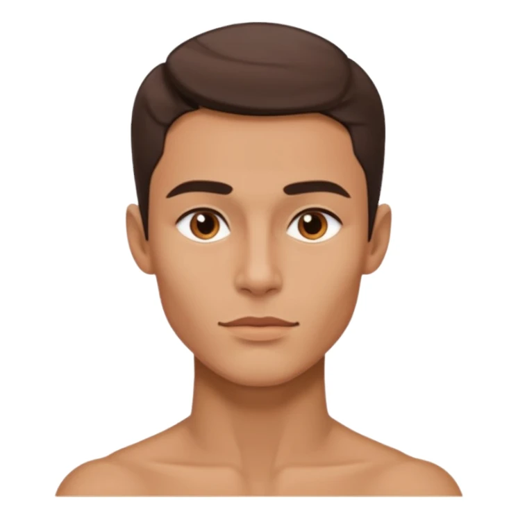 A person who has the sharpest jawline sticker