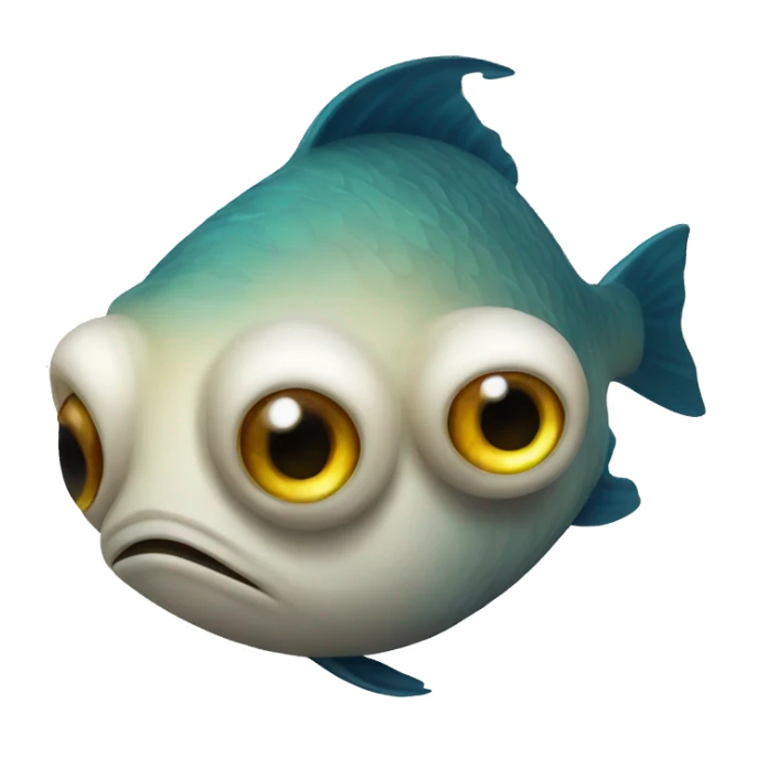 Lazy Eye fish sticker