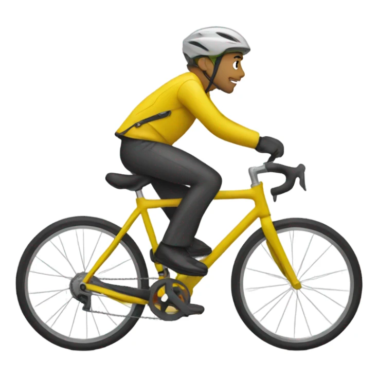 Bike with a yellow jacket sticker