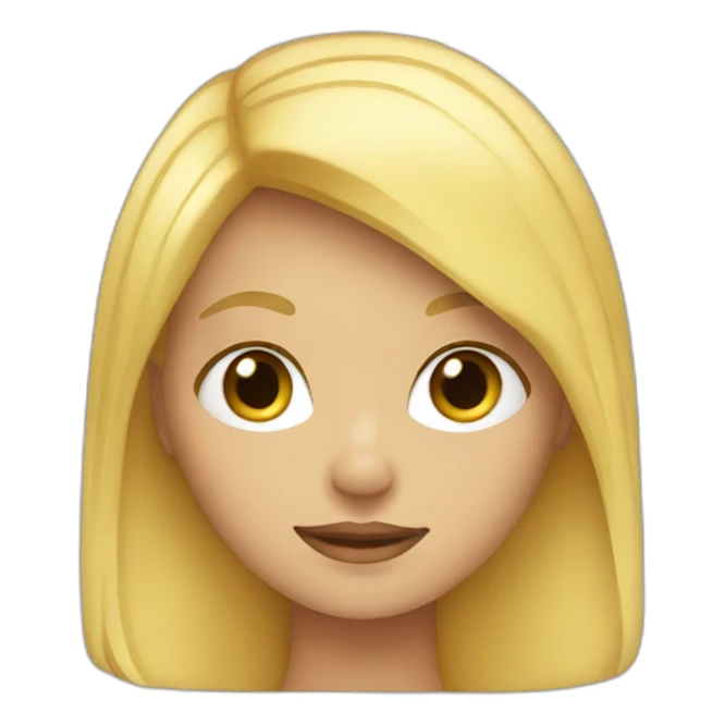 Blond girl sticker