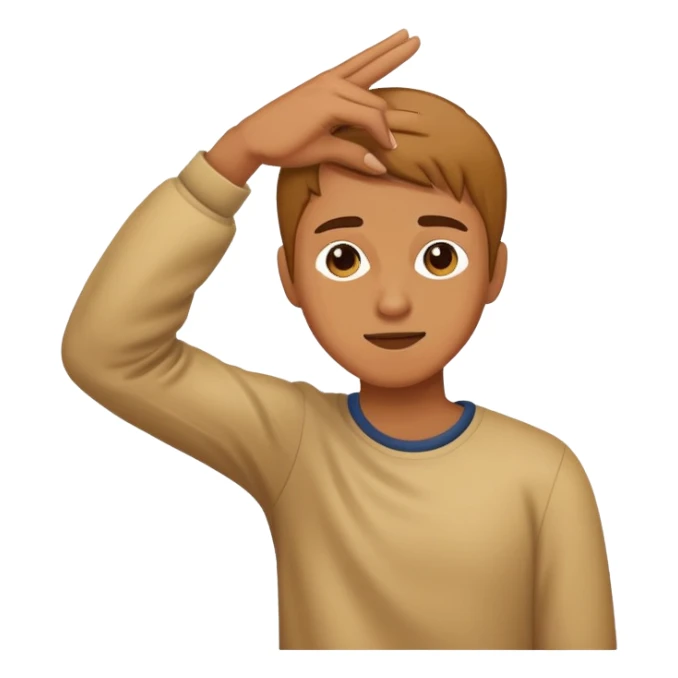 Person dabbing  sticker