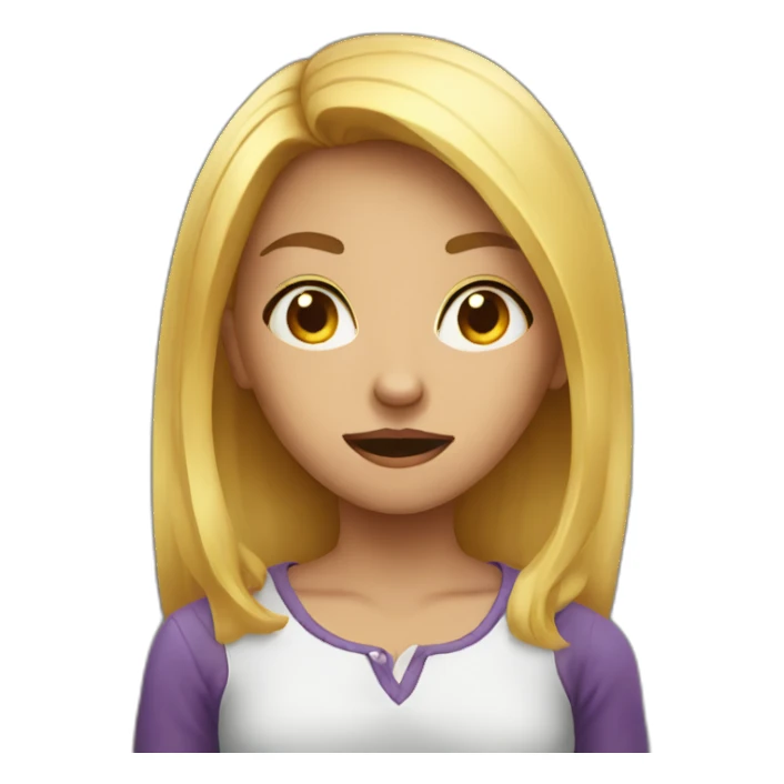 possesed girl sticker