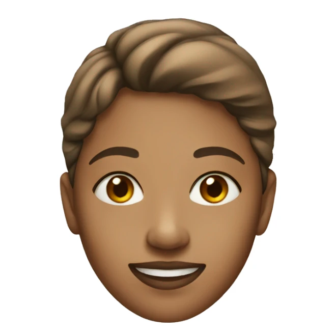 light-colored woman with brown eyes smiling sticker